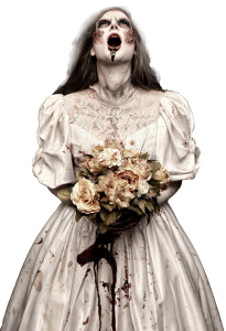 Valentine Horror blodig brud u. baggrund Valentine Horror blodig brud u. baggrund